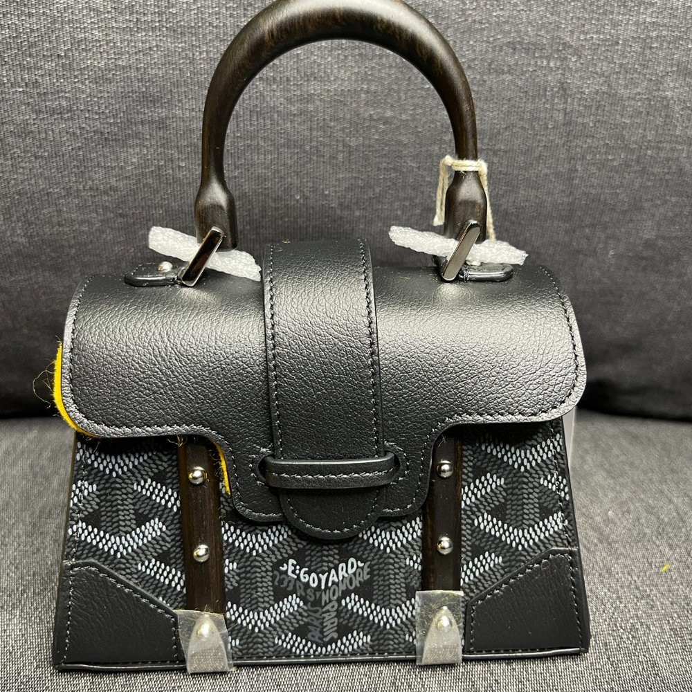 Goyard Limited Release New Nano Structured Saigon - Sold Out - Black/Red NWT - Picture 6 of 15